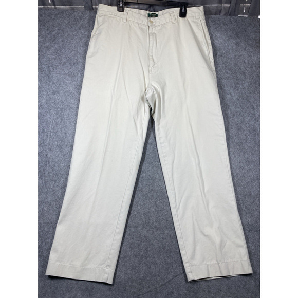 Lauren Ralph Lauren Pants Men 38 x 31 Beige Khaki Chino Cotton Preppy - Picture 1 of 16
